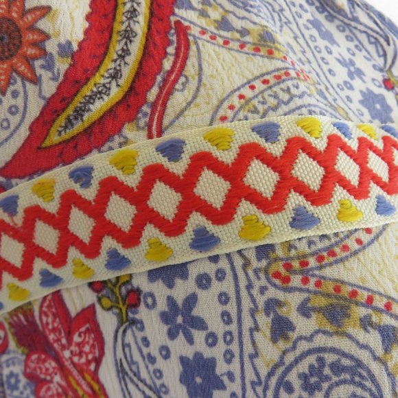 Red and Blue Floral Top Sleeveless Summer Blouse.....425 - Picture 3 of 10